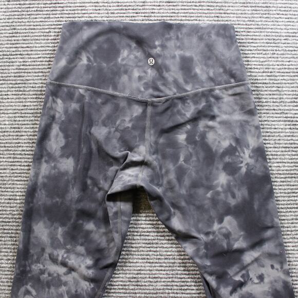 Lululemon Align Leggings Women's 8 28" Inseam Gray Tie Dye High Rise - Picture 5 of 9